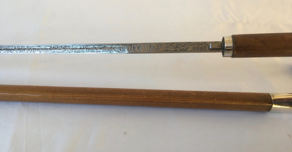 Edwardian Sword Stick with Toledo Blade View XII