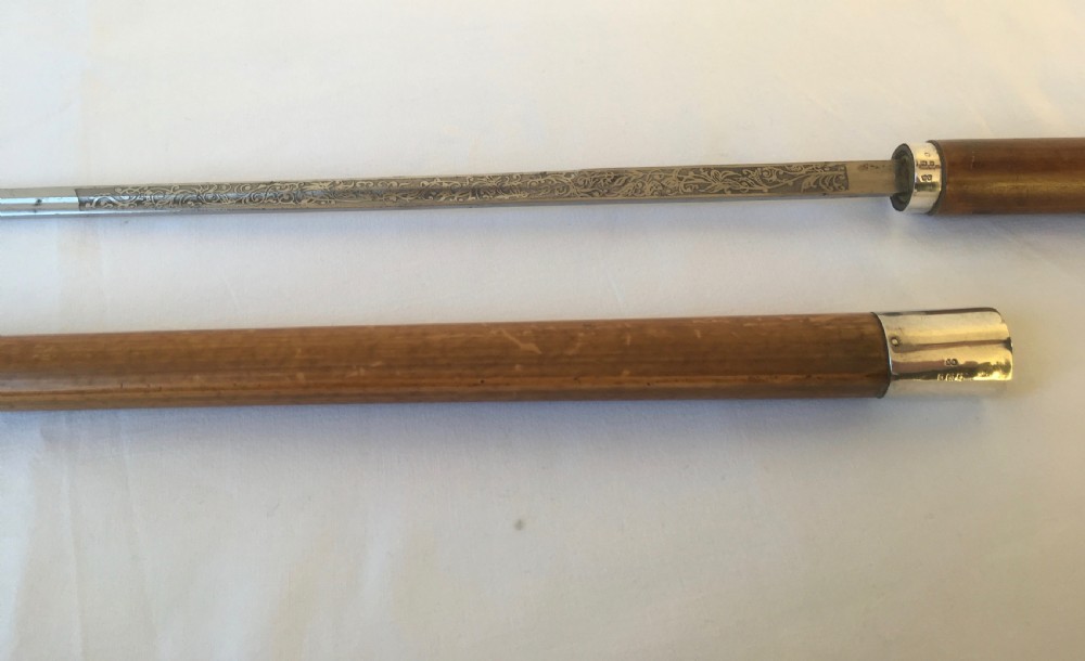 Edwardian Sword Stick with Toledo Blade View XIII