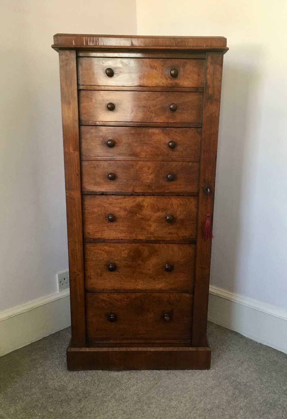 Rosewood Wellington Chest with Secretaire View IV