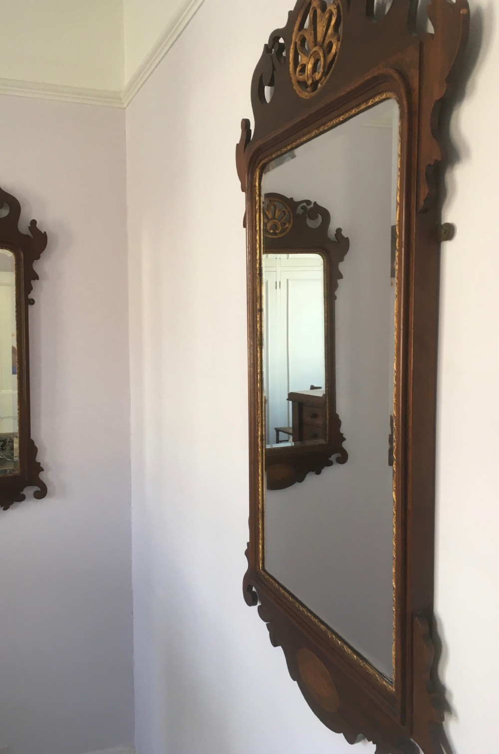 Pair of 19th Century Mahogany Pier Mirrors View VII