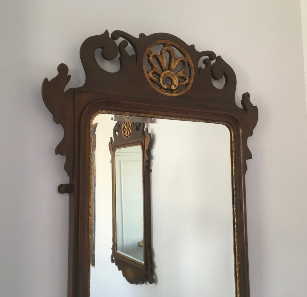Pair of 19th Century Mahogany Pier Mirrors View X