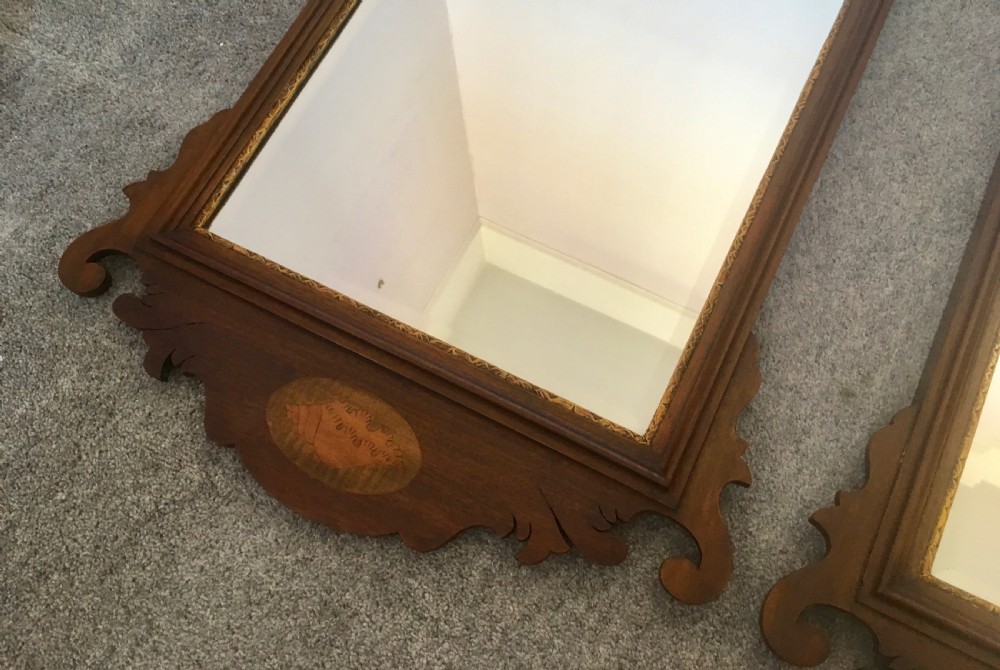 Pair of 19th Century Mahogany Pier Mirrors View XV