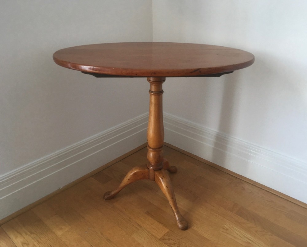 Victorian Pine Oval Tip Top Side Table View VIII