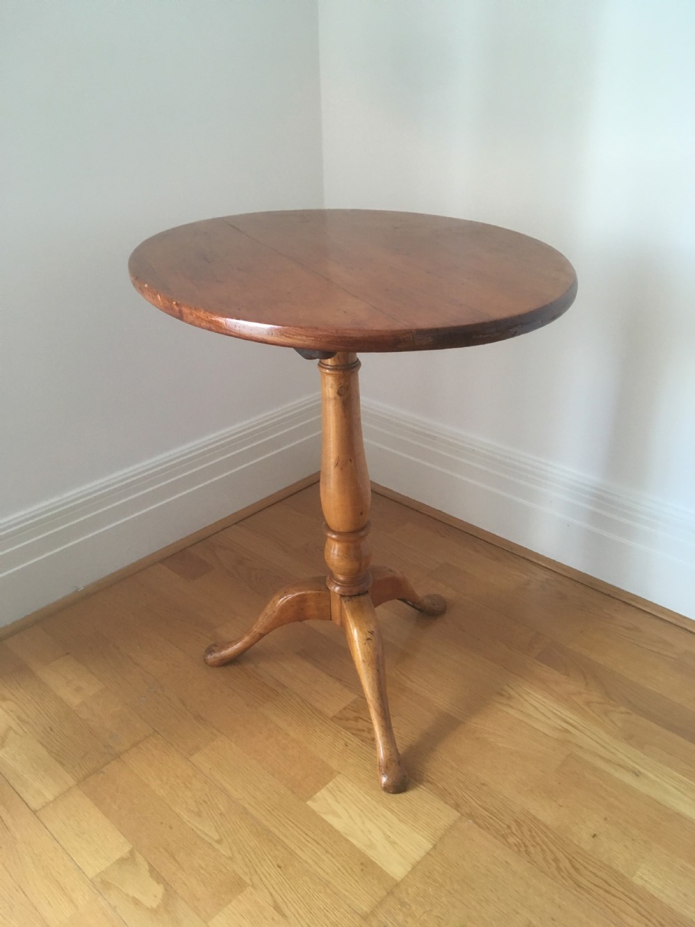 Victorian Pine Oval Tip Top Side Table View IX