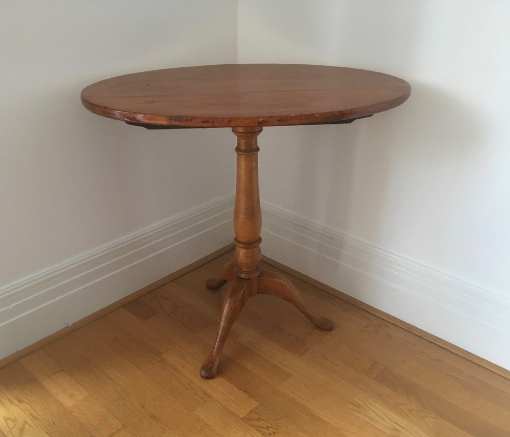 Victorian Pine Oval Tip Top Side Table View XIII