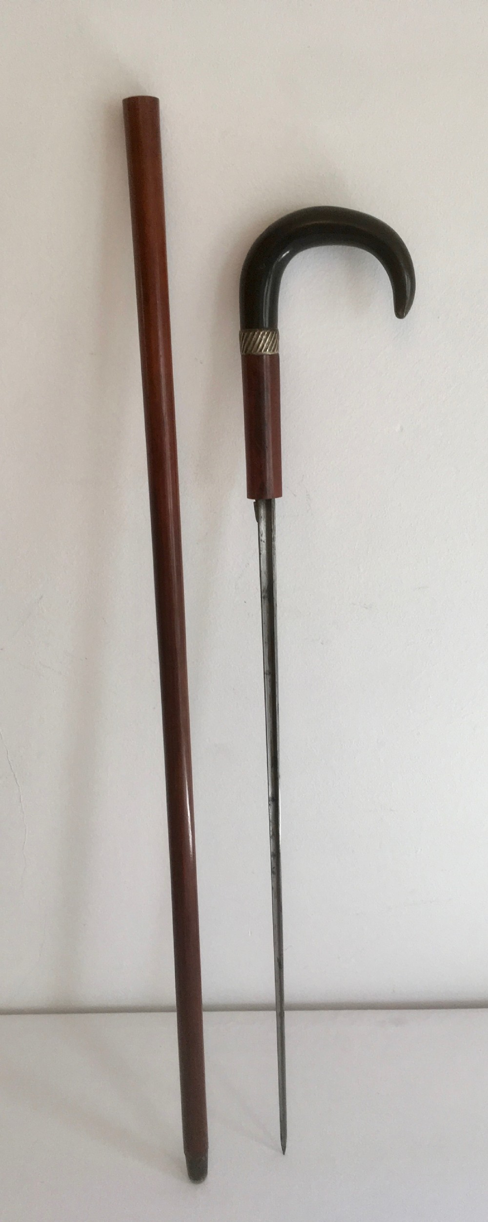 Horn Handled Malacca Sword Stick
