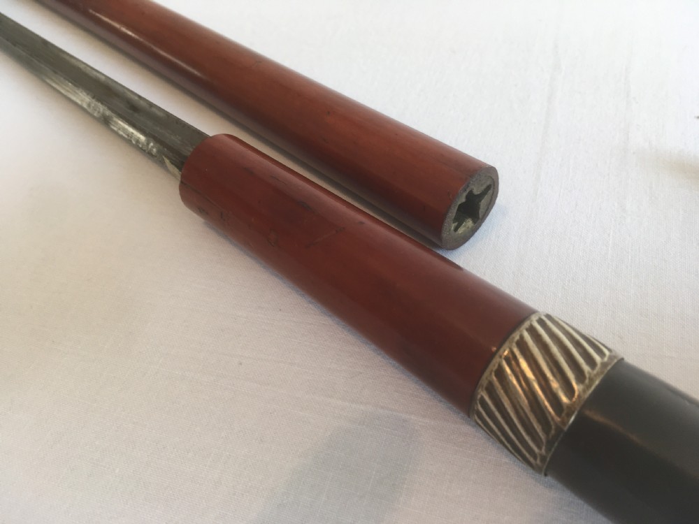Horn Handled Malacca Sword Stick View IV