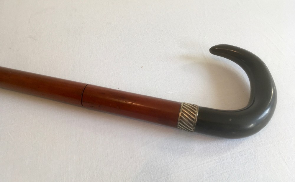Horn Handled Malacca Sword Stick View XI