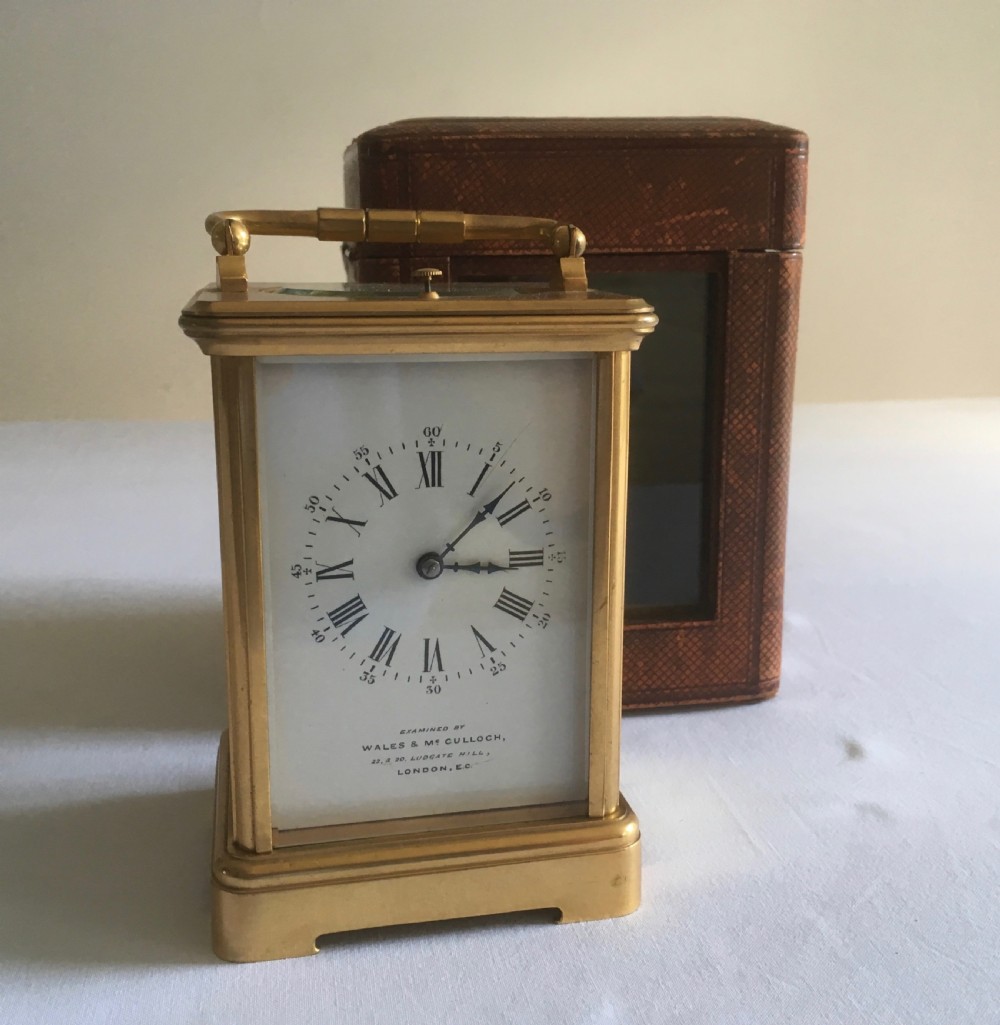 French Repeater Carriage Clock with Case