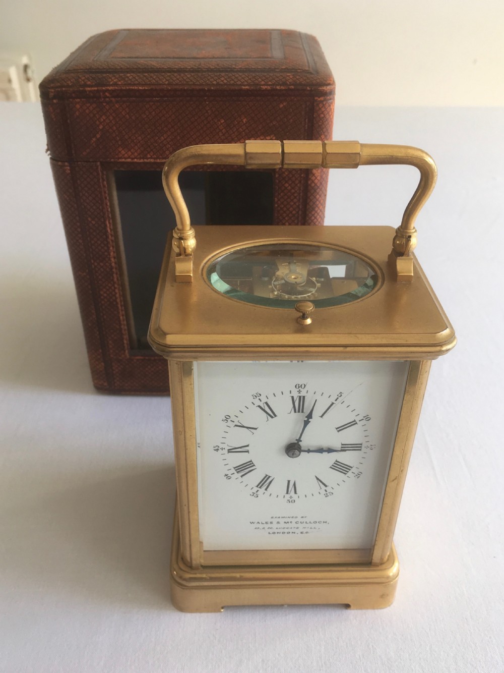 French Repeater Carriage Clock with Case View II