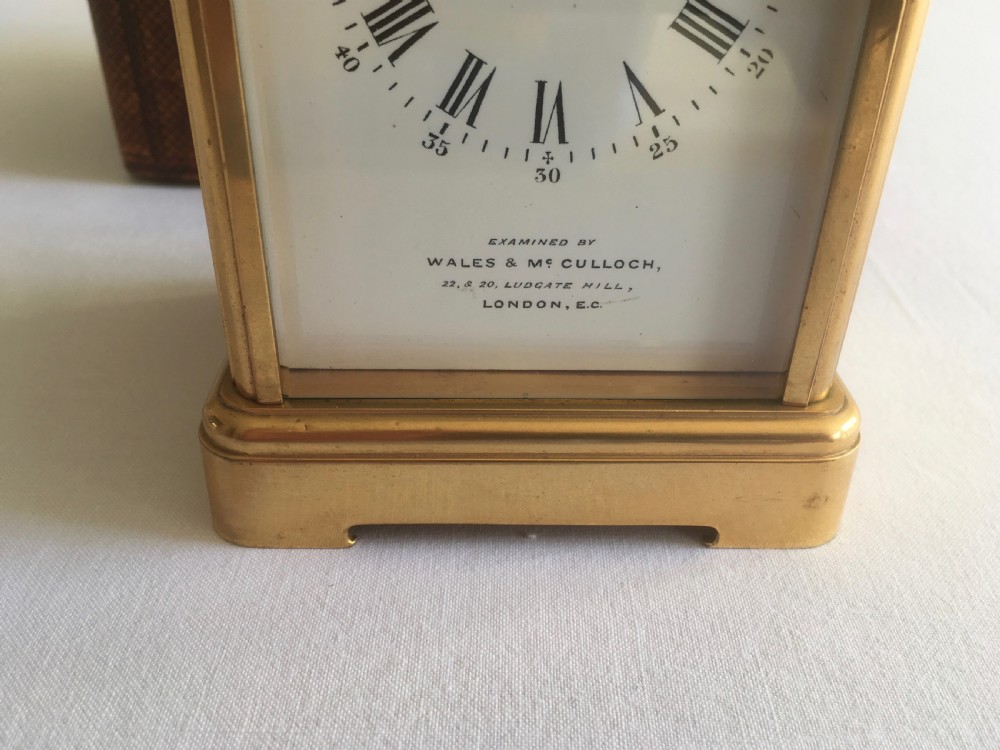 French Repeater Carriage Clock with Case View III