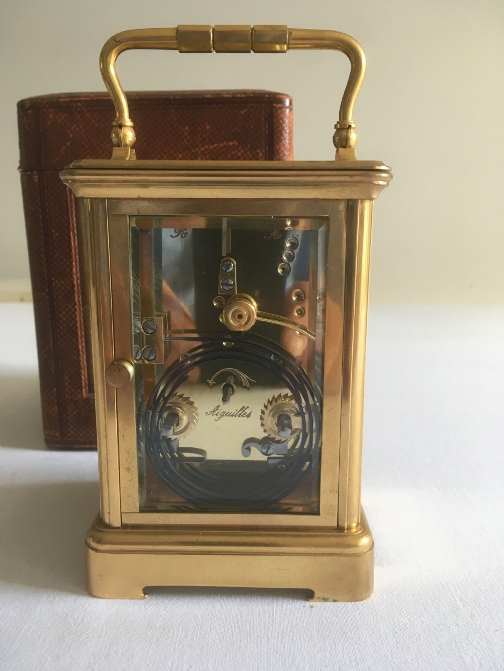 French Repeater Carriage Clock with Case View VII