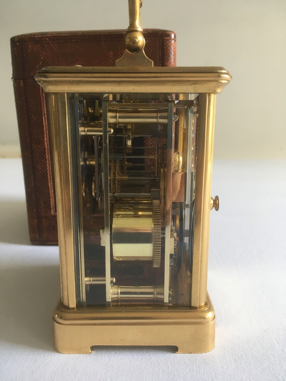 French Repeater Carriage Clock with Case View VIII