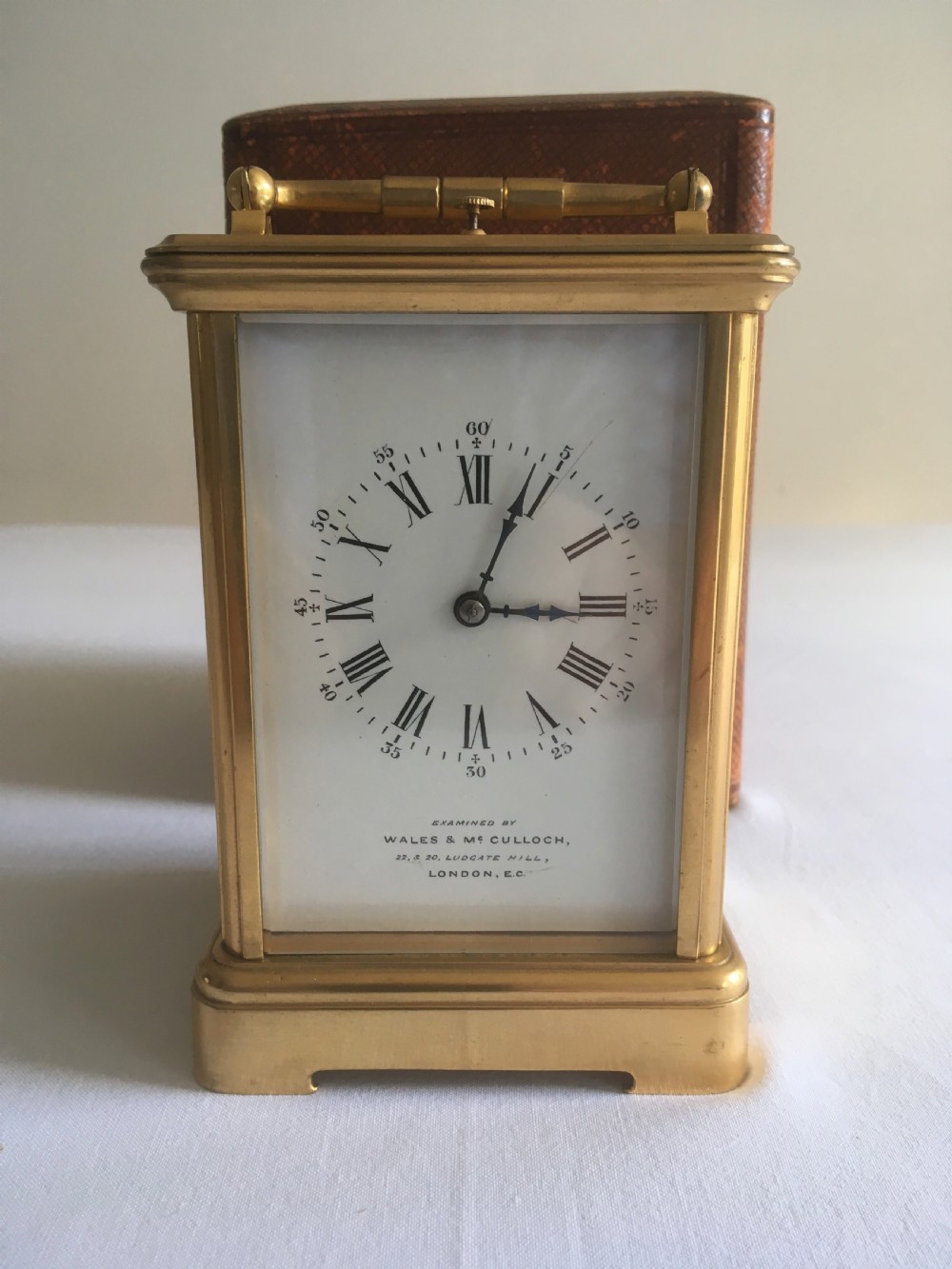 French Repeater Carriage Clock with Case View IX