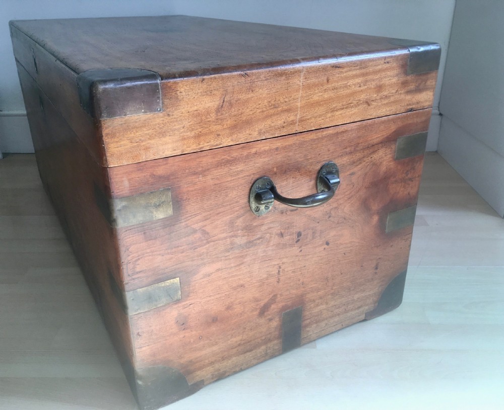 Large Camphor Wood Travelling Trunk Box View III