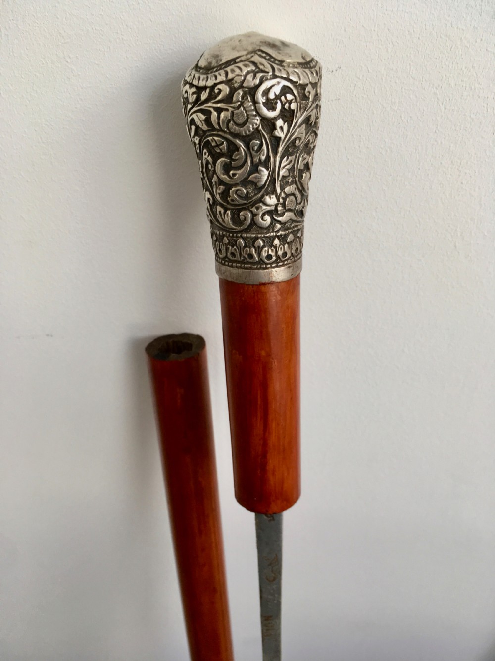 Malacca Sword Stick with French Blade