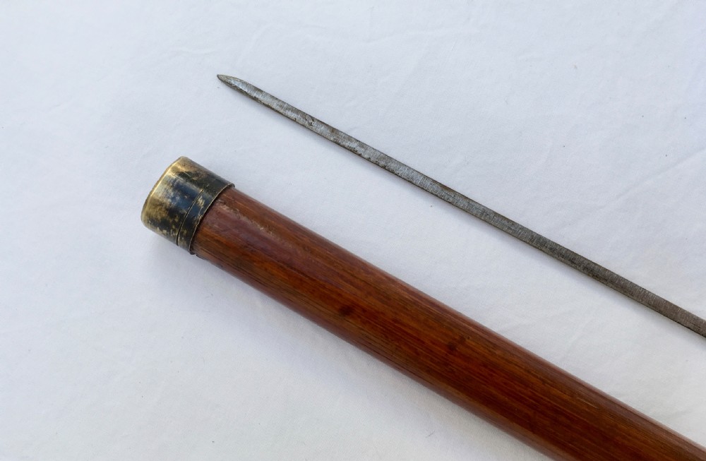 Malacca Sword Stick with French Blade View VI