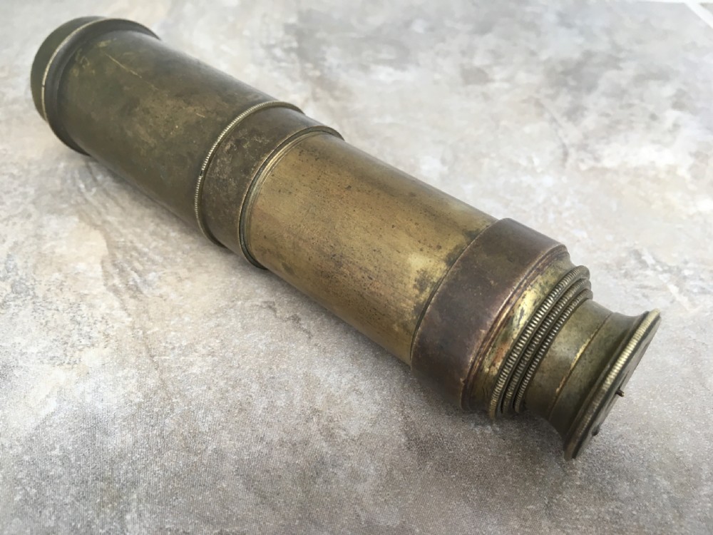 3 Draw Brass Pocket Telescope View V