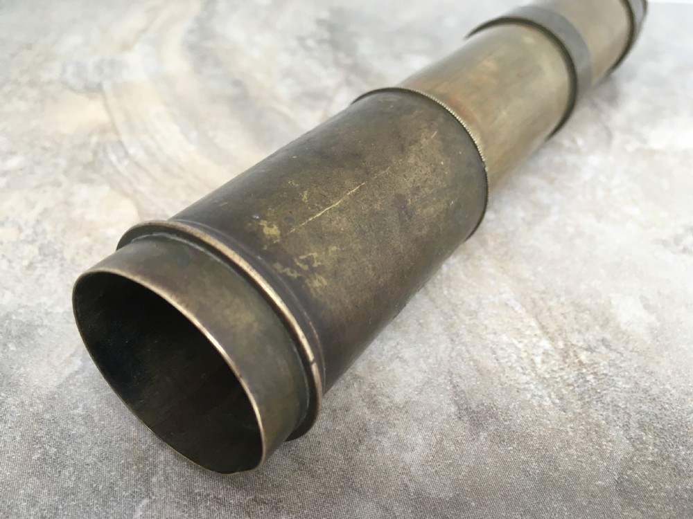 3 Draw Brass Pocket Telescope View VII