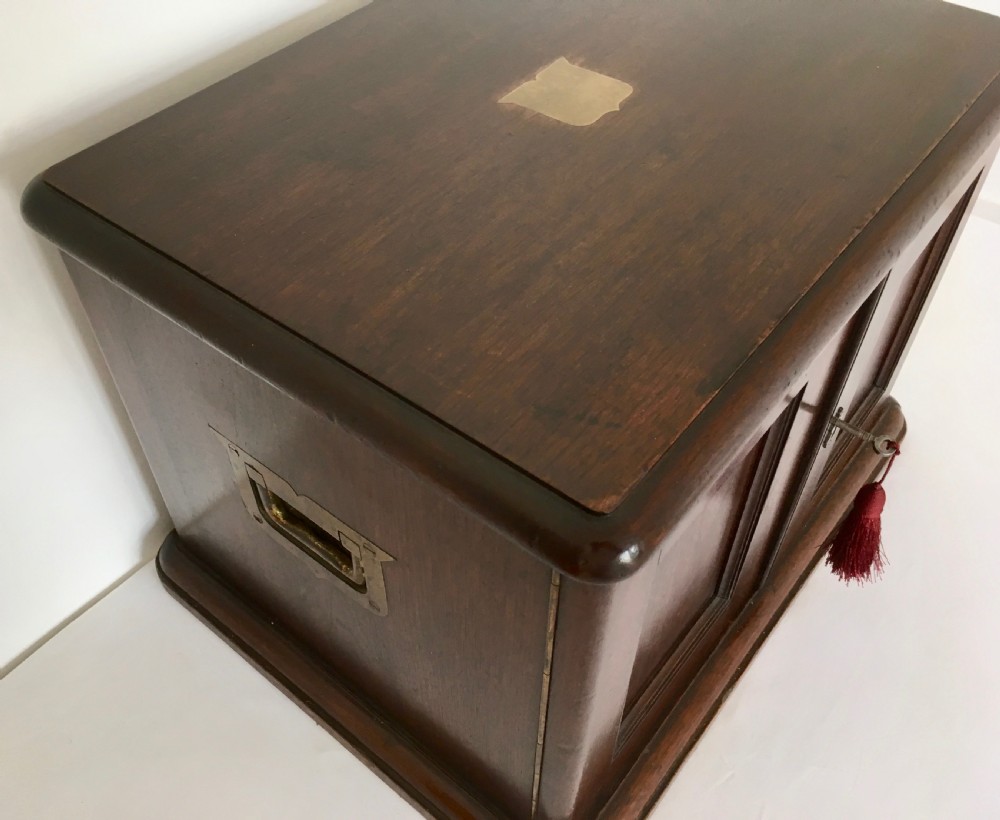 Mahogany Campaign Document Chest View V