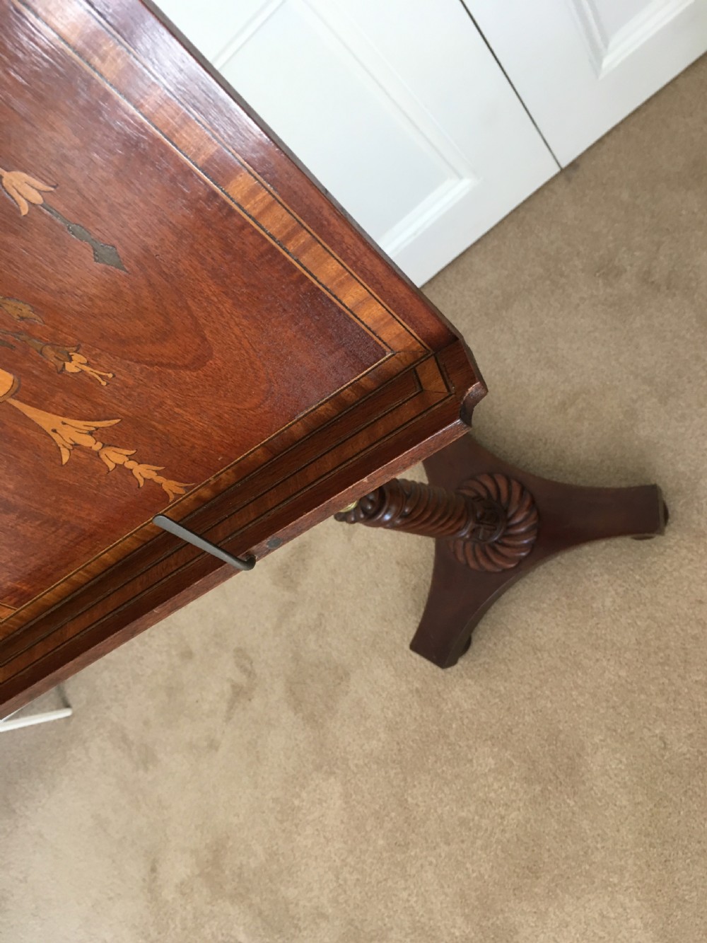 Mahogany inlaid Music Stand View XII