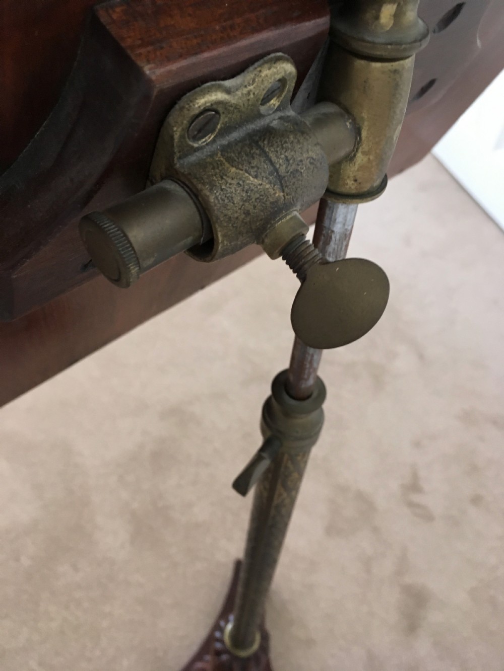 Mahogany inlaid Music Stand View XIII