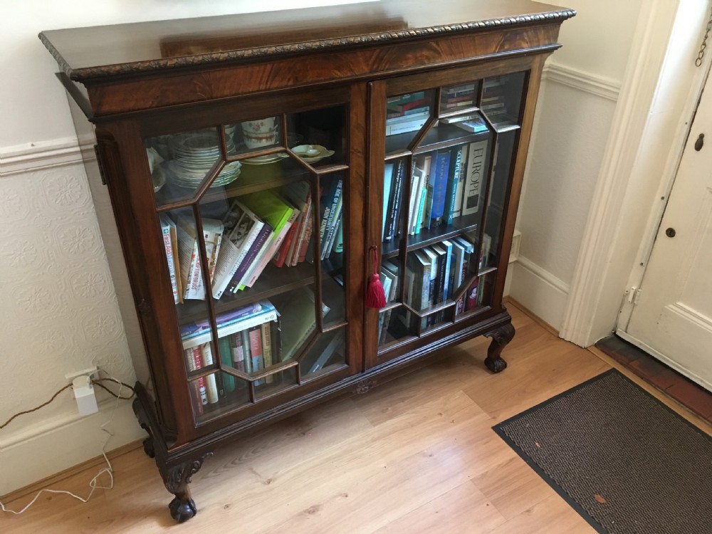 Mahogany Glazed Bookcase View II
