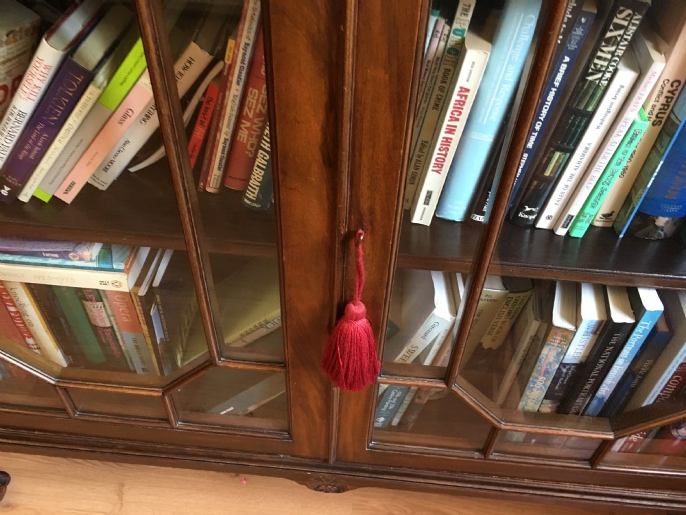 Mahogany Glazed Bookcase View IV