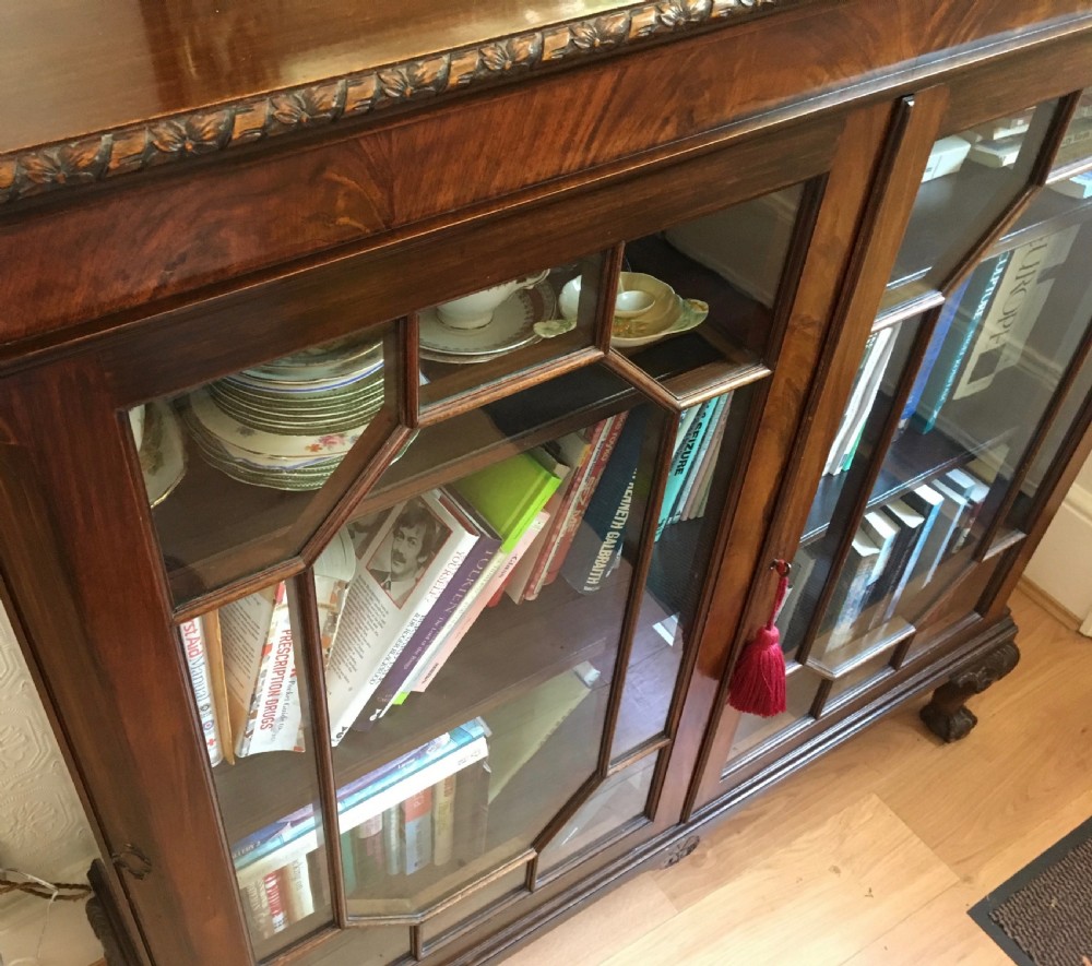 Mahogany Glazed Bookcase View VII