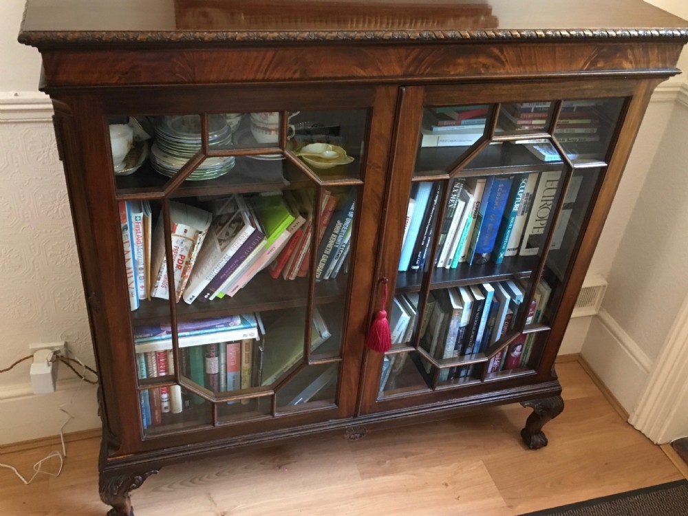 Mahogany Glazed Bookcase View IX