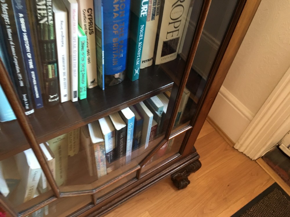 Mahogany Glazed Bookcase View XIV