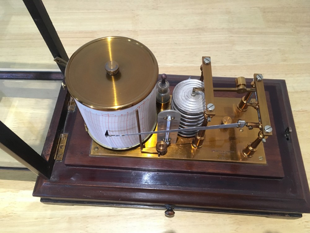 Mahogany Barograph by Negretti & Zambra View VIII