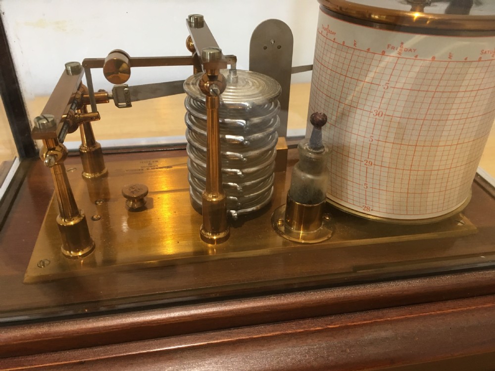 Mahogany Barograph by Negretti & Zambra View XII