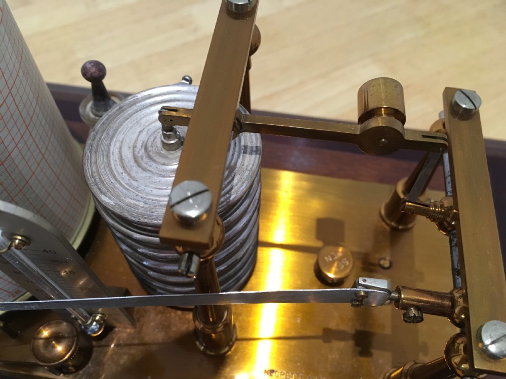 Mahogany Barograph by Negretti & Zambra View XIII