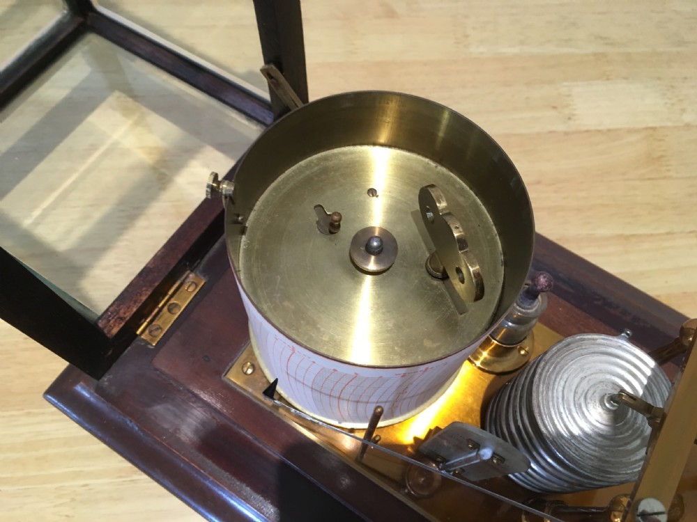 Mahogany Barograph by Negretti & Zambra View XIV