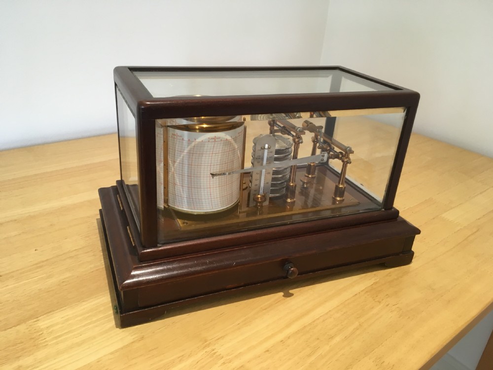 Mahogany Barograph by Negretti & Zambra View XV