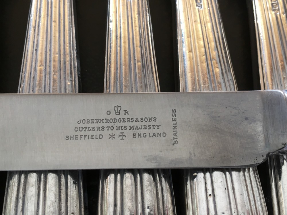 12 Georgian Silver Dinner Knives View III