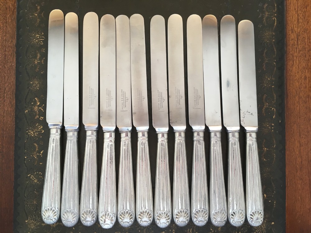 12 Georgian Silver Dinner Knives View VIII