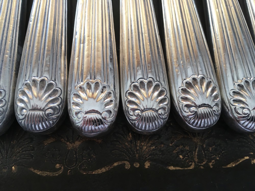 12 Georgian Silver Dinner Knives View IX