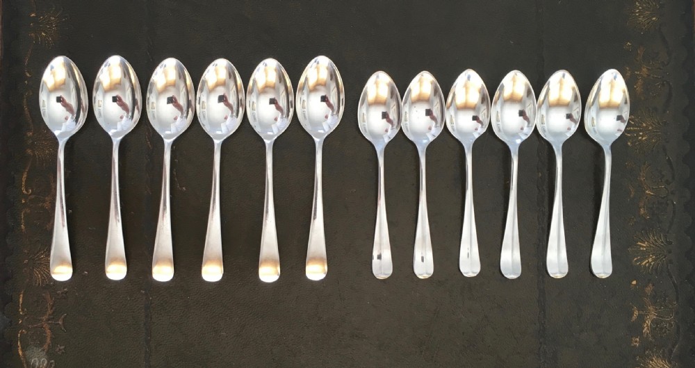 6 Silver Teaspoons & 6 Silver Egg Spoons