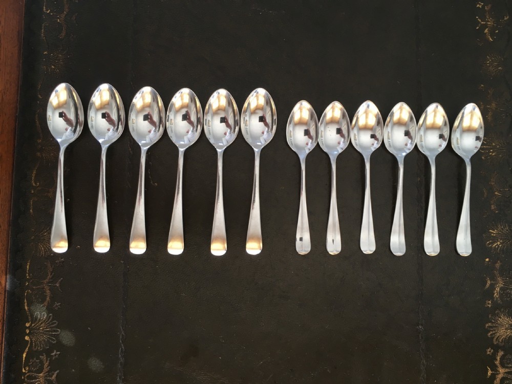 6 Silver Teaspoons & 6 Silver Egg Spoons View III