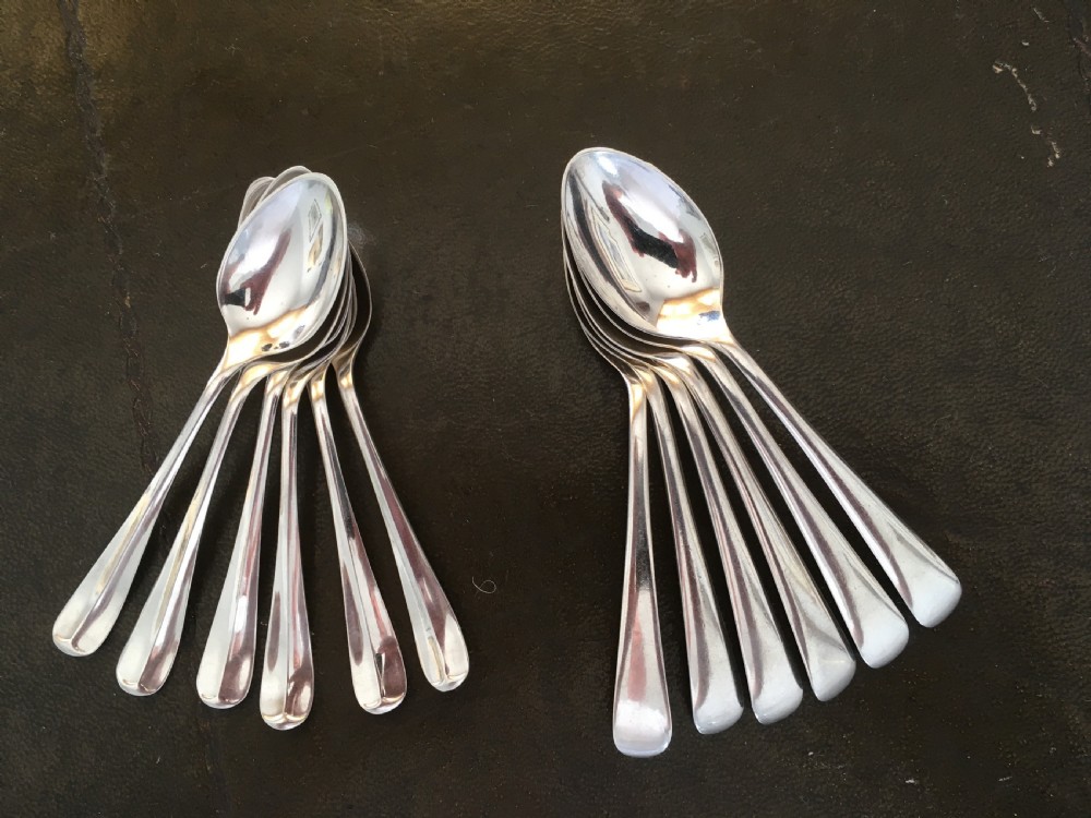 6 Silver Teaspoons & 6 Silver Egg Spoons View IX