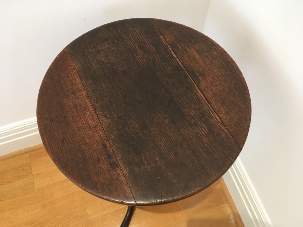 Georgian Oak Tripod Table View III