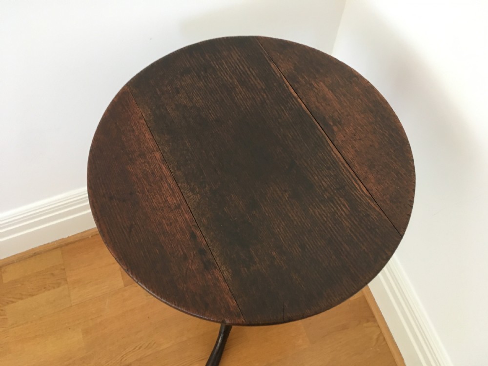 Georgian Oak Tripod Table View VII