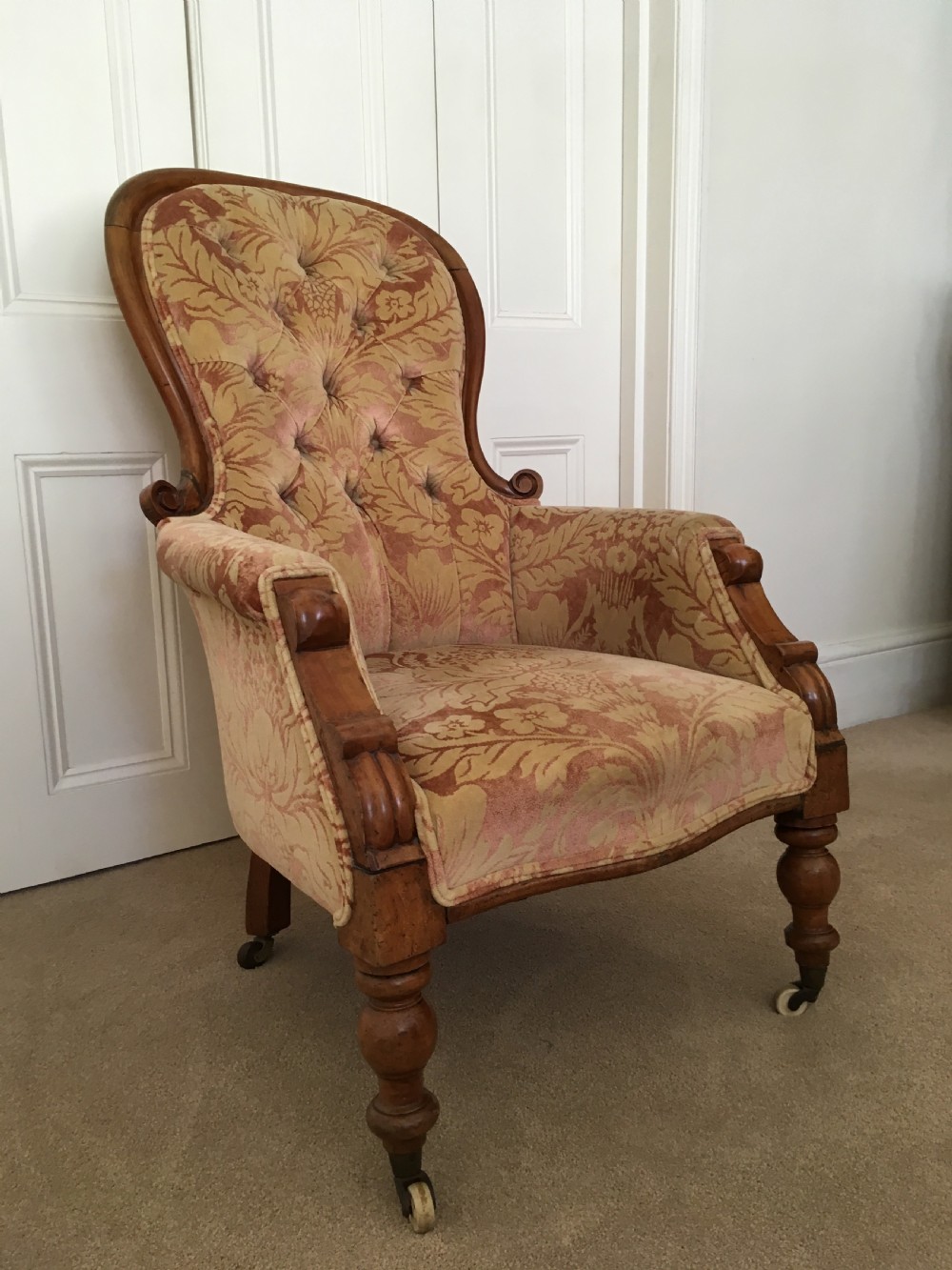 Walnut Spoon Back Armchair View IV