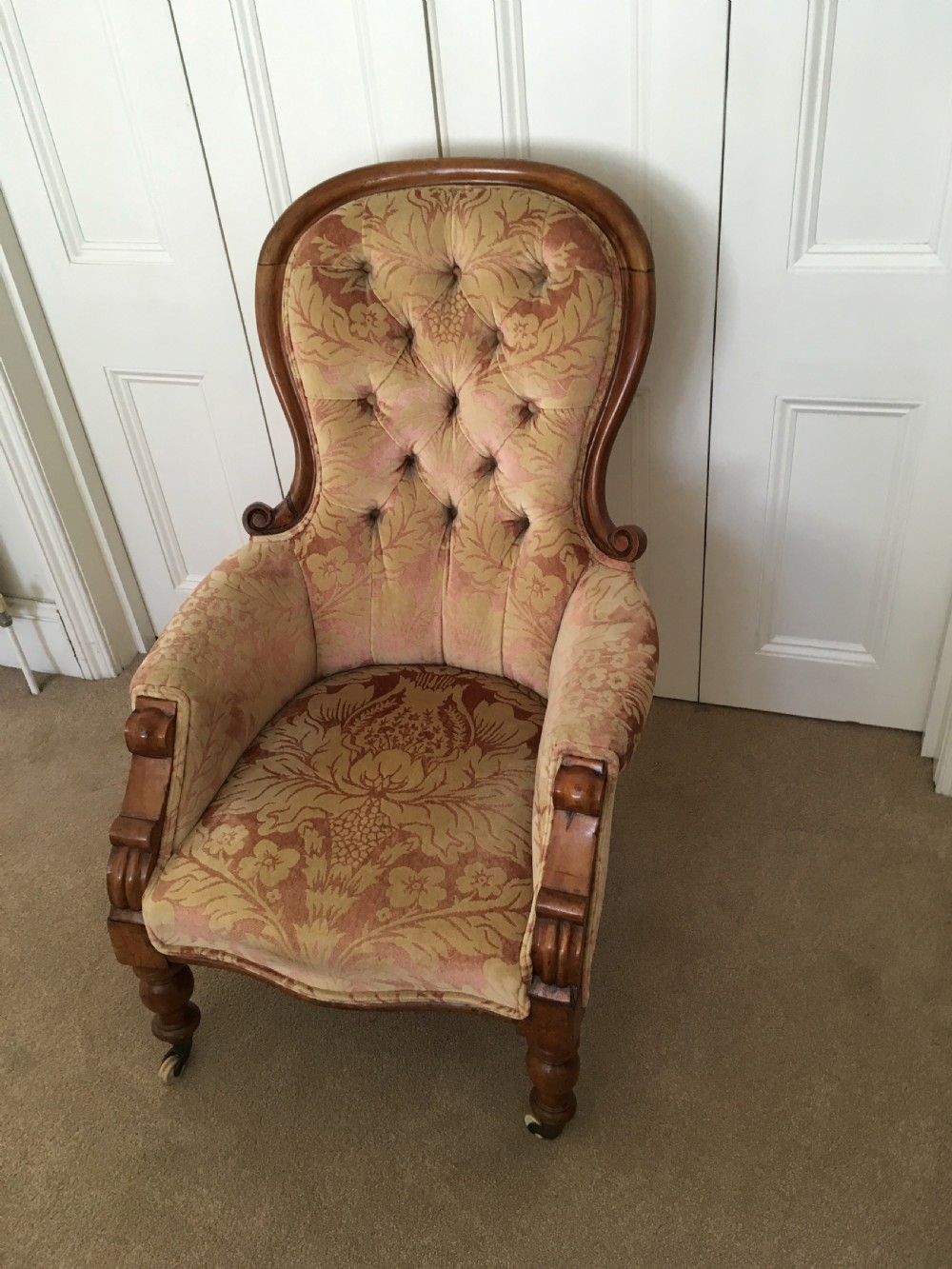 Walnut Spoon Back Armchair View VI