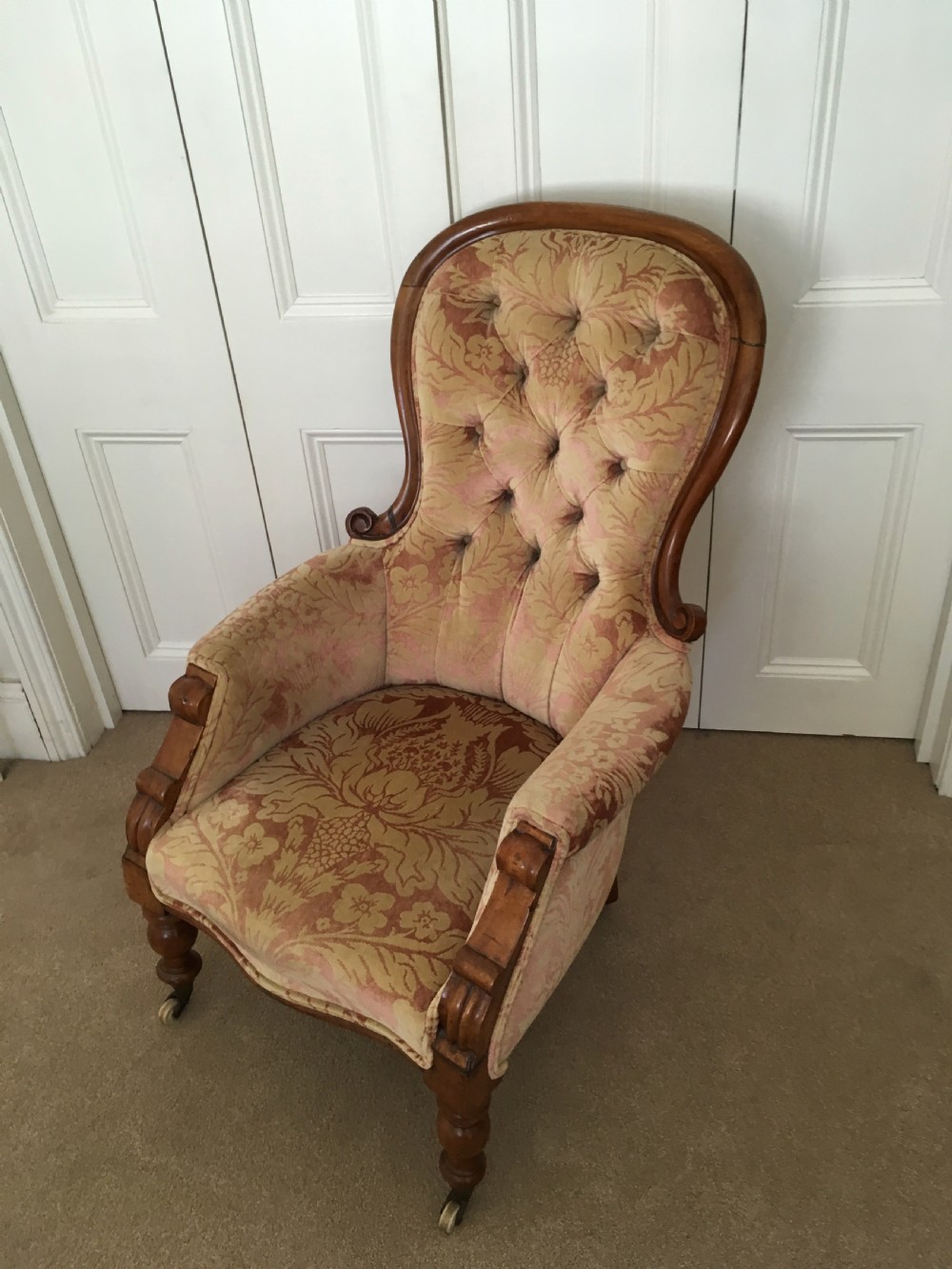 Walnut Spoon Back Armchair View VIII