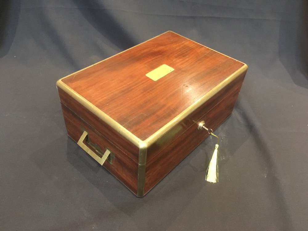 Mahogany Brass Bound Box View II