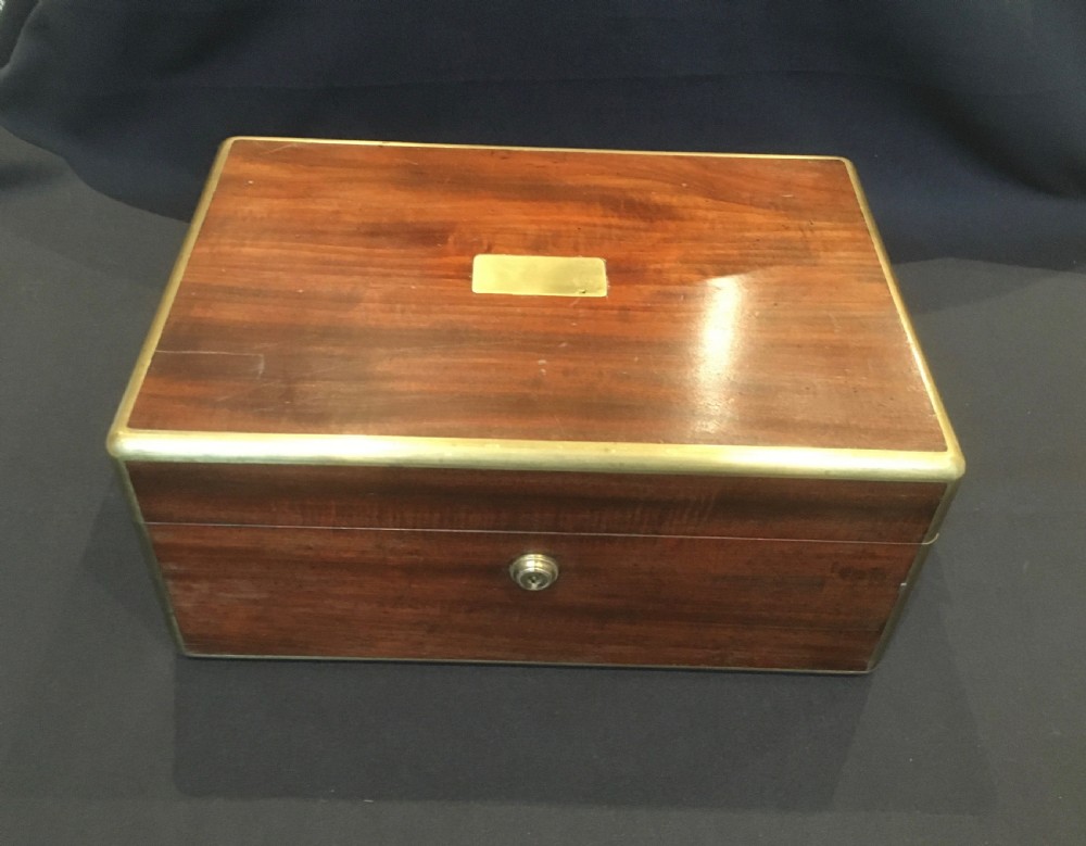 Mahogany Brass Bound Box View III