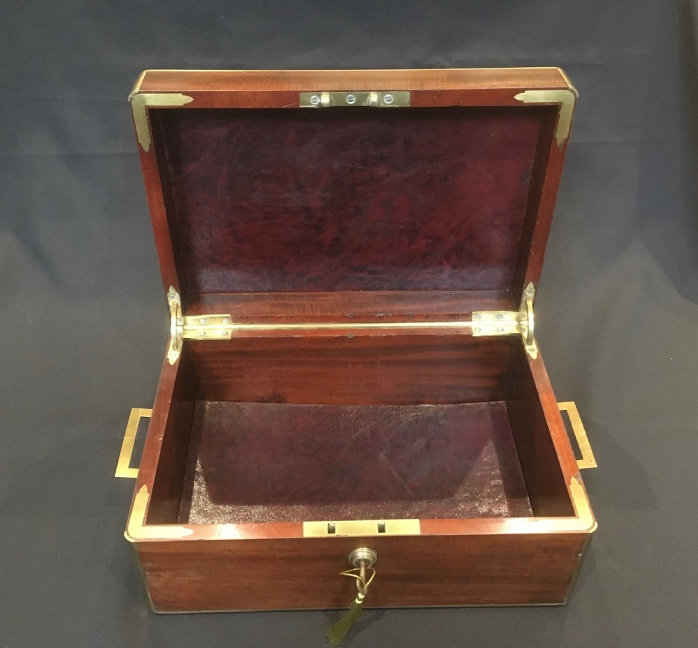 Mahogany Brass Bound Box View IV